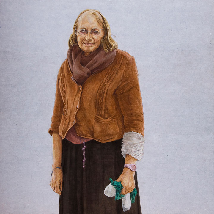 Acrílico sobre lienzo, 115 x 115 cm. Colección particular. Madrid.